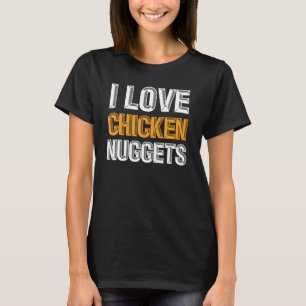 T-shirt Poulet Nuggets Nourriture Amusant