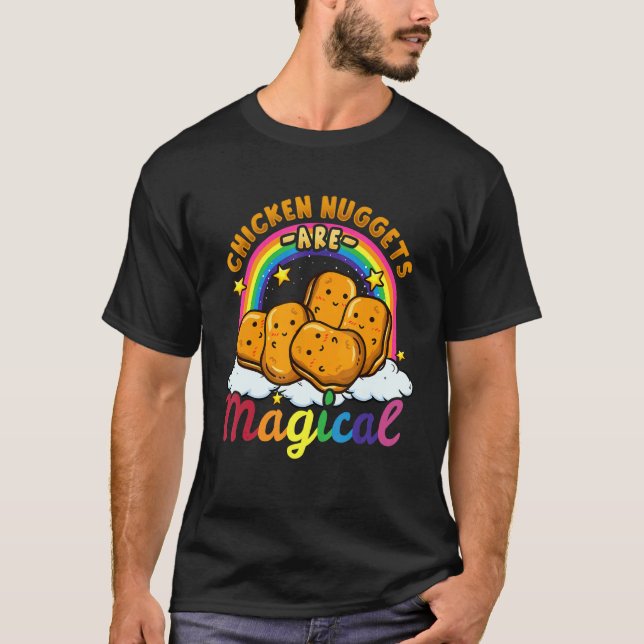 T-shirt Poulet Nuggets Nourriture Restauration rapide Amou (Devant)