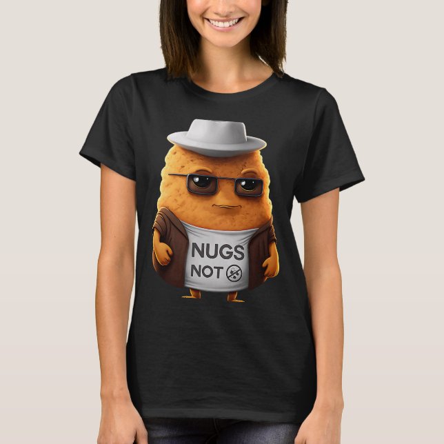 T-shirt Poulet Nuggets Nuggets Non (Devant)