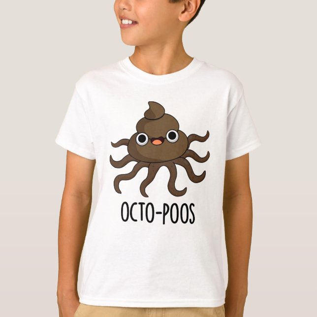 T-shirt Poulet Octo-Poos Drôle (Devant)