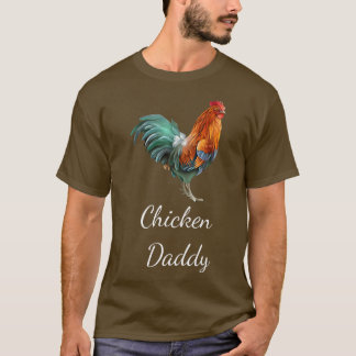 T-shirt Poulet Papa Drôle Producteur De Poulet Poulet Dadd