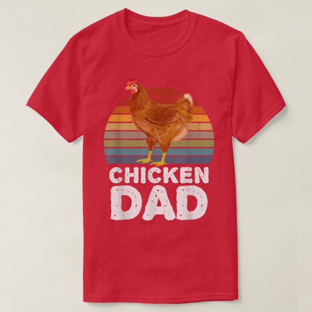 T-shirt Poulet Papa Poulet Hen Cockerel Fermiers Vêtements (Design devant)