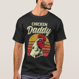 T-shirt Poulet papa Poulet Perdu Volaille Agricole Cadeau