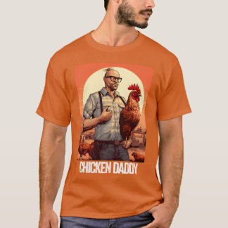 T-shirt Poulet papa Poulet Père Fermier Poulet ami