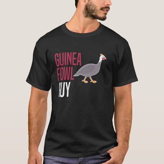 T-shirt Poulet Pintade Oiseau Guy (Devant)