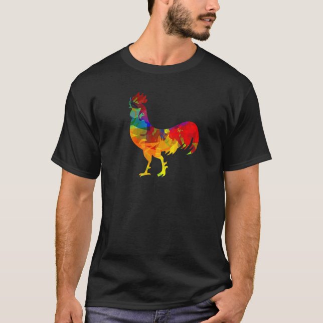 T-shirt Poulet Polygonal  Poulet Poulet (Devant)