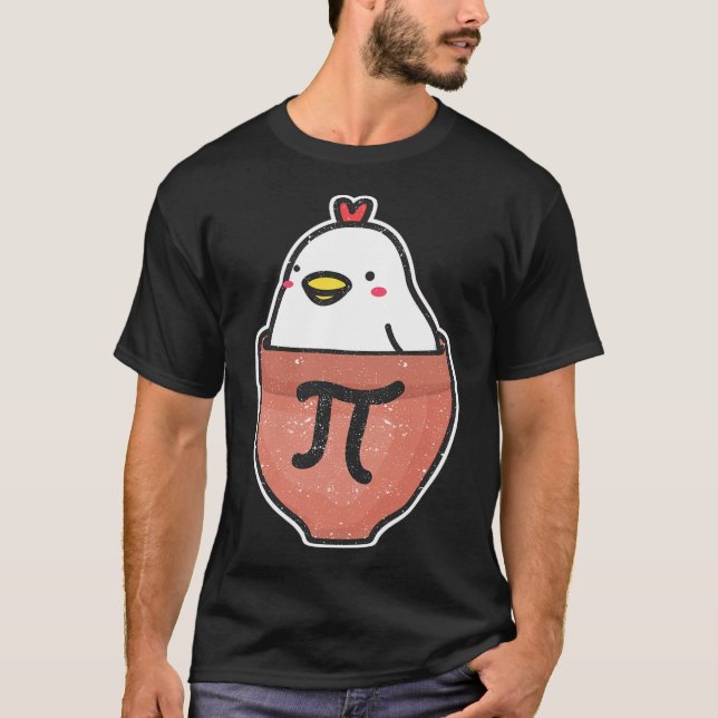 T-shirt Poulet Pot Pi Day Funny Math Enseignant Mathématiq (Devant)