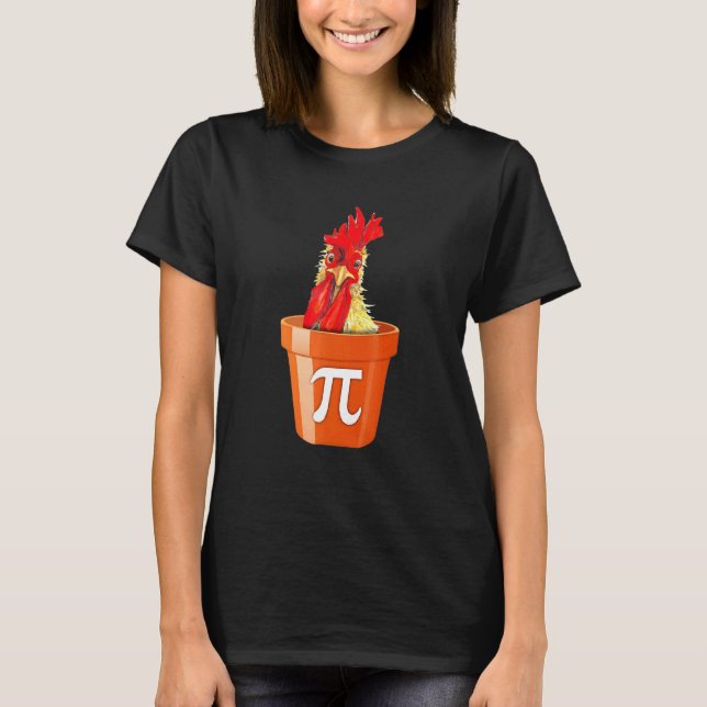 T-shirt Poulet Pot Pi Day Prof De Maths Élève (Devant)