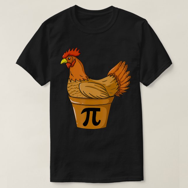 T-shirt Poulet Pot Pi Enseignant Math Cadeau Math (Design devant)