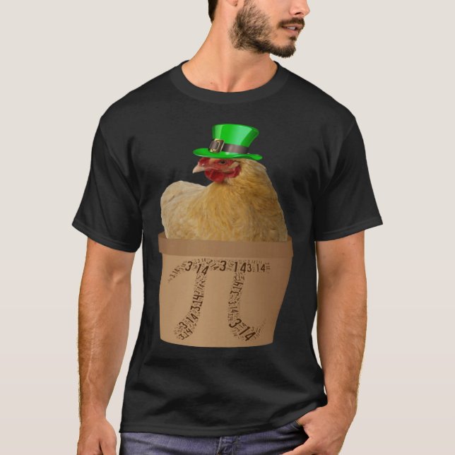 T-shirt Poulet Pot PI Jour Hommes Femmes Enfants Math (Devant)