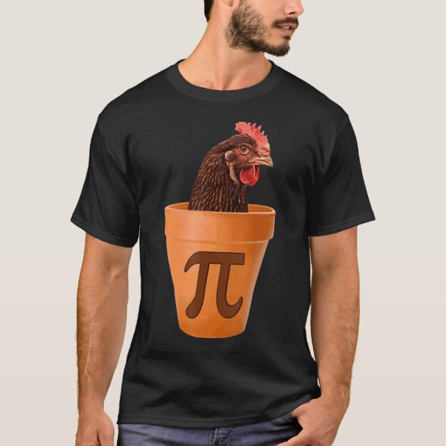 T-shirt Poulet Pot Pi Jour Pie Math Geek 3 14 (Devant)