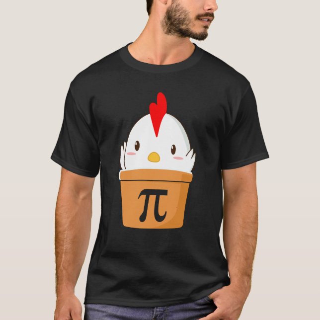 T-shirt Poulet Pot Pi  Journee des maths et des sciences (Devant)