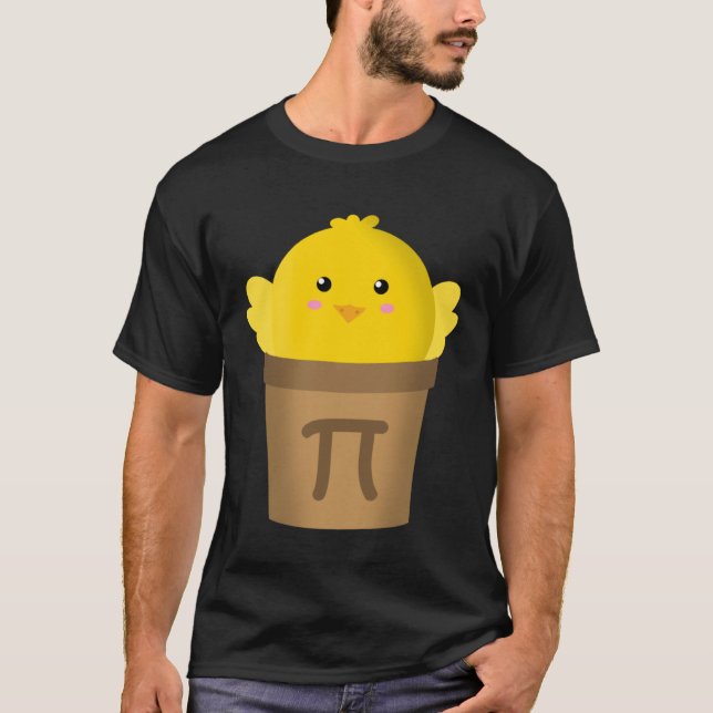 T-shirt Poulet Pot Pi Math & Pi Day Pie Académique (Devant)
