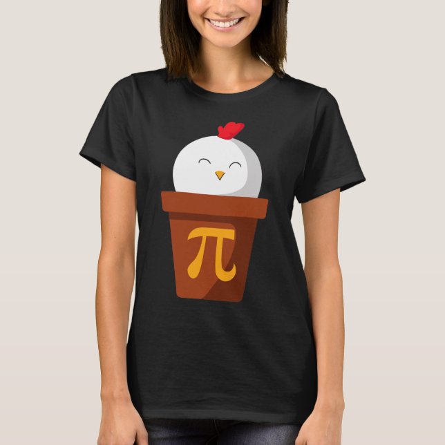 T-shirt Poulet Pot Pie Pi Day T Chemise Math Enseignants C (Devant)