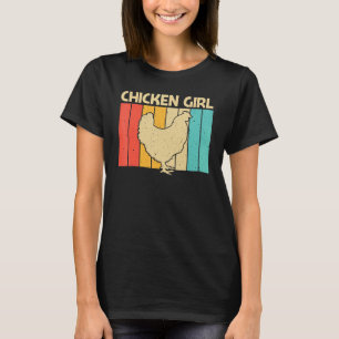 T-shirt Poulet Pour Filles Maman Poulet Agricole Poulet