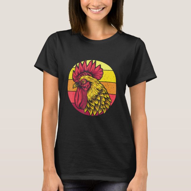 T-shirt Poulet Rétro (Devant)
