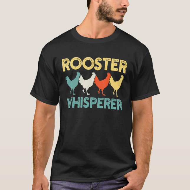 T-shirt Poulet Rétro Coq (Devant)