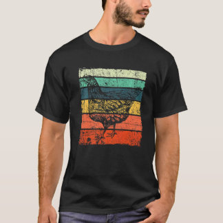 T-shirt Poulet Rétro Vintage Noël Hommes Femmes