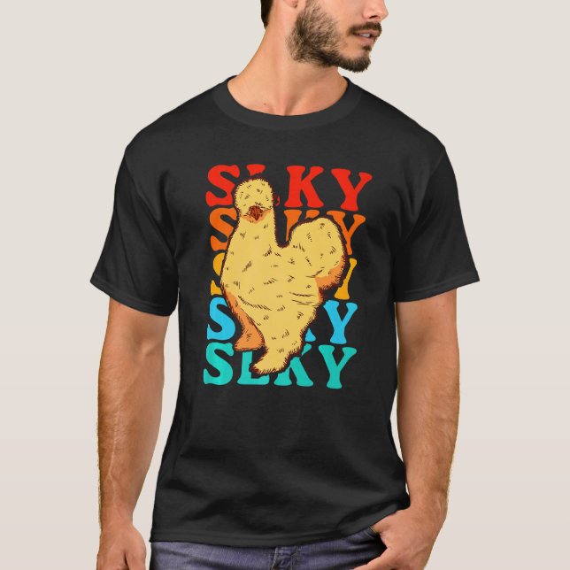 T-shirt Poulet Soie Vintage (Devant)