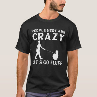 T-shirt Poulet soyeux chinois fou éleveur de ferme de soie
