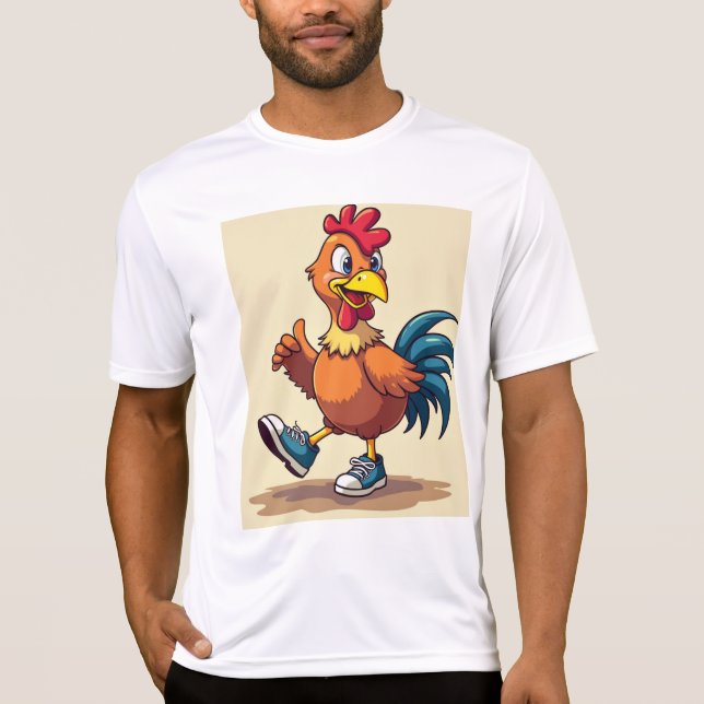 T-shirt Poulet sportif (Devant)