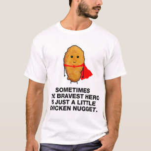 T-shirt Poulet Super-héros Drôle Poulet Nuggets Shi