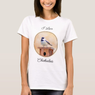 T-shirt Poulet sur la peinture d'oiseaux Art original