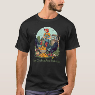 T-shirt Poulet Urbaine Humoristique Cocotte Ouais