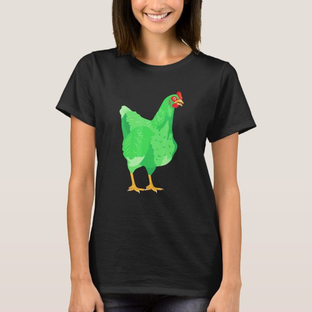 T-shirt Poulet Vert (Devant)
