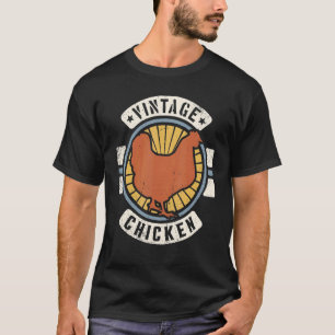 T-shirt Poulet Vintage Classique Rétro 60s 70s Animal