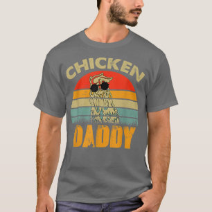 T-shirt Poulet vintage Papa Poulet Papa Père Agriculteur R
