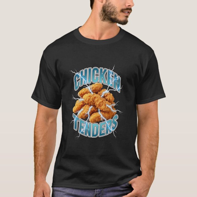 T-shirt Poulet, Vive les tenders (Devant)