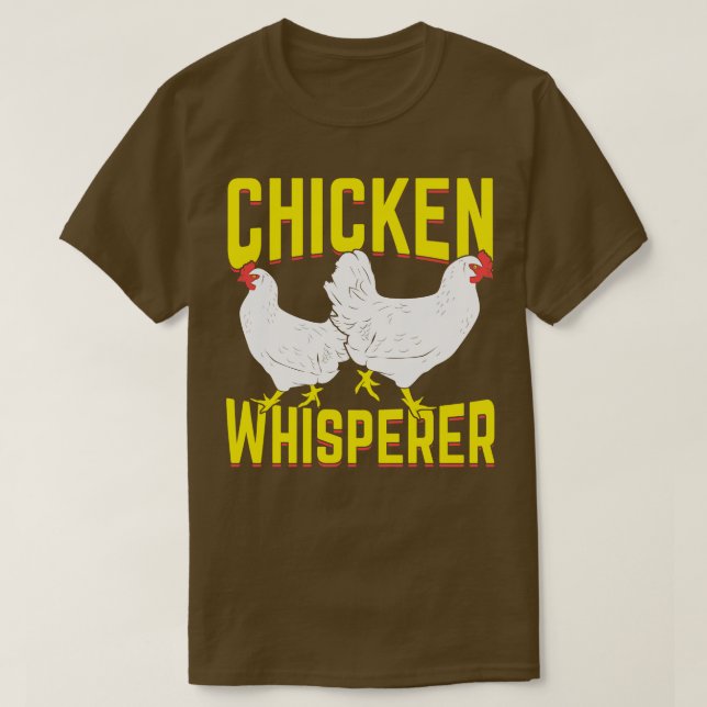 T-shirt Poulet Whisperer Agricole Cadeau (Design devant)