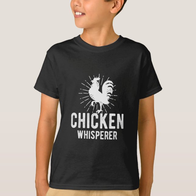 T-shirt Poulet Whisperer Drôle Agricole Poulet Visage Agri (Devant)