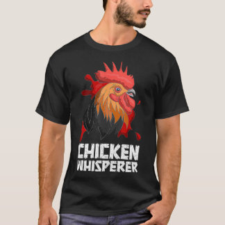 T-shirt Poulet Whisperer Drôle Agro-Animaux Coq Chicke