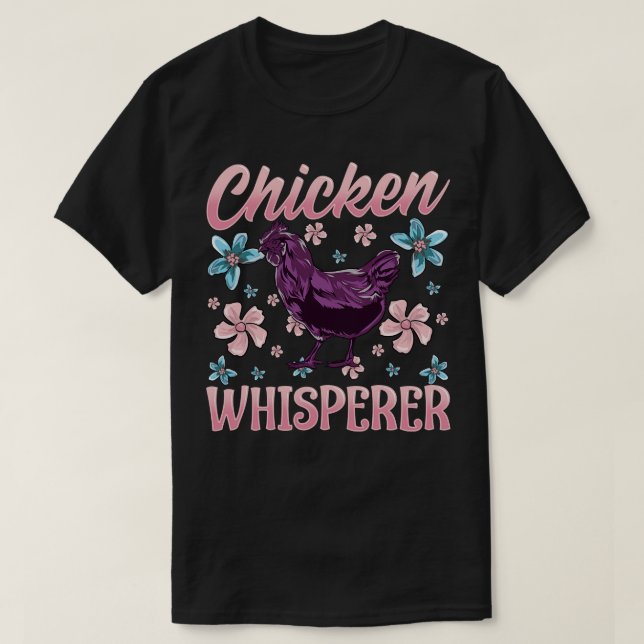 T-shirt Poulet Whisperer Jardin Poulets Femme Cadeau T (Design devant)