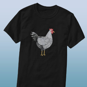 T-shirt Poulet Wyandotte à l'aquarelle amusant