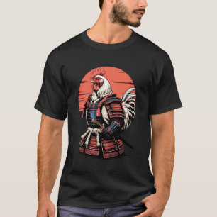 T-shirt Poulets à l'épée Katana de Samouraï