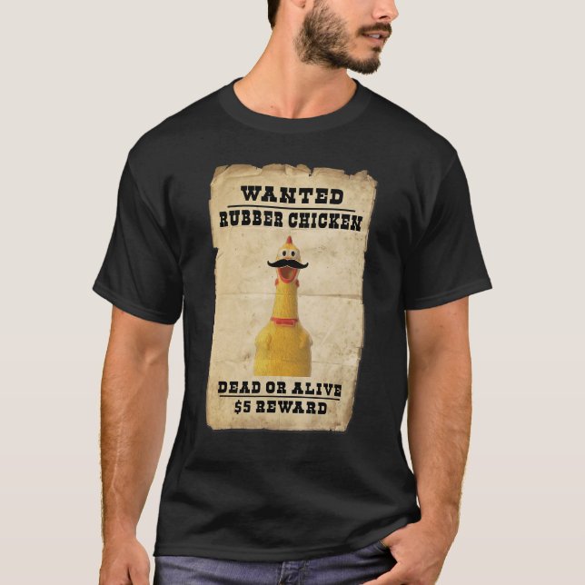 T-shirt Poulets en caoutchouc géant garçons filles en caou (Devant)