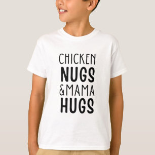 T-shirt Poulets et mama serrés