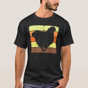 T-shirt Poulets Rétro Volailles Poule Poules Poussin Oisea