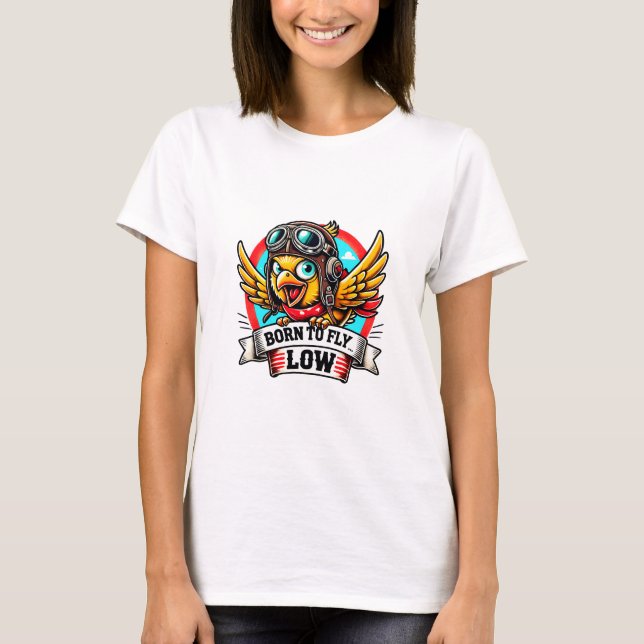 T-shirt Poulette Aviatrice (Devant)