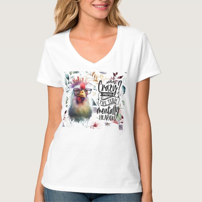 T-Shirt Poulette Folle (Devant)