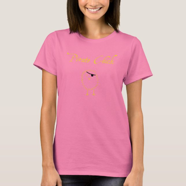 T-shirt Poulette pirate (Devant)