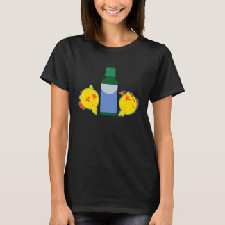 T-shirt Poulettes Mignonnes Poulet Endormi Mème