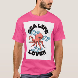 T-shirt poulpe amoureux de la mer