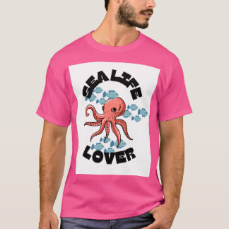 T-shirt poulpe amoureux de la mer