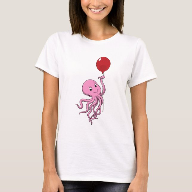 T-shirt poulpe avec ballon (Devant)
