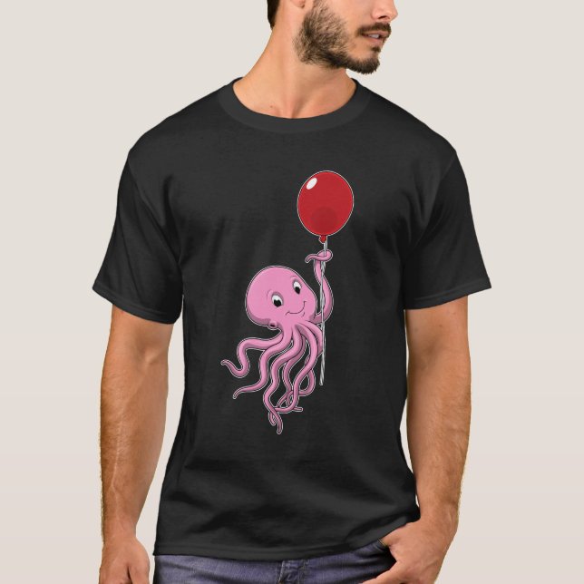 T-shirt poulpe avec ballon (Devant)