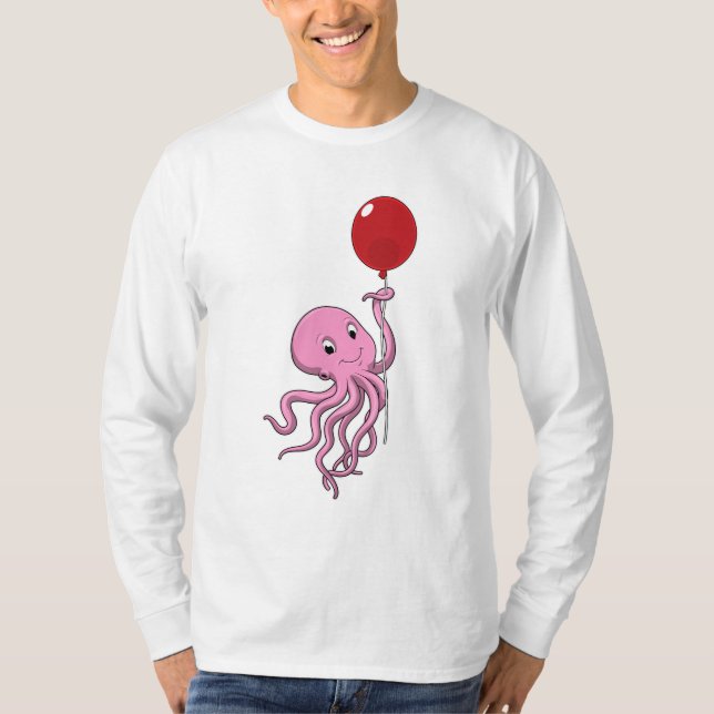 T-shirt poulpe avec ballon (Devant)